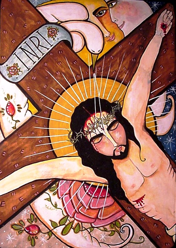 Crucifixion
                  Retablo by Virginia Maria Romero