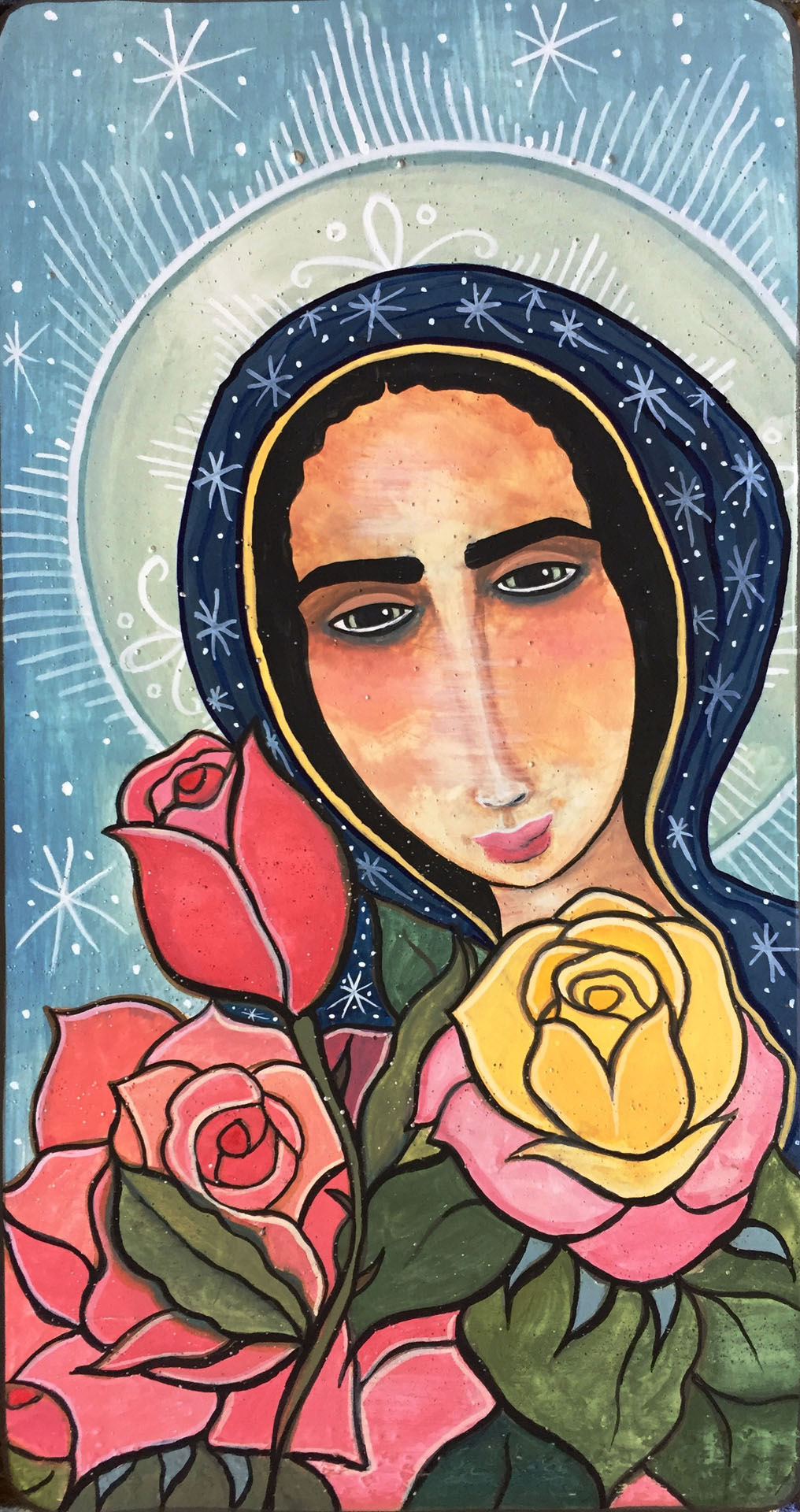 Guadalupe with Roses by VMR